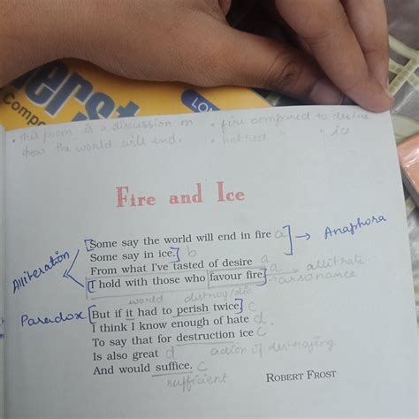 An Analysis Of The Poem Fire And Ice Robert Frost Rhyme Scheme - Robert Frost Rhyme Scheme