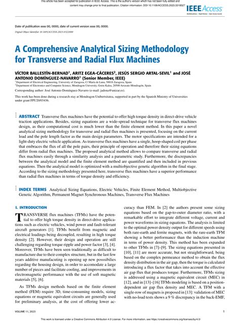 An Analytical Formulation For Sizing And Estimating The