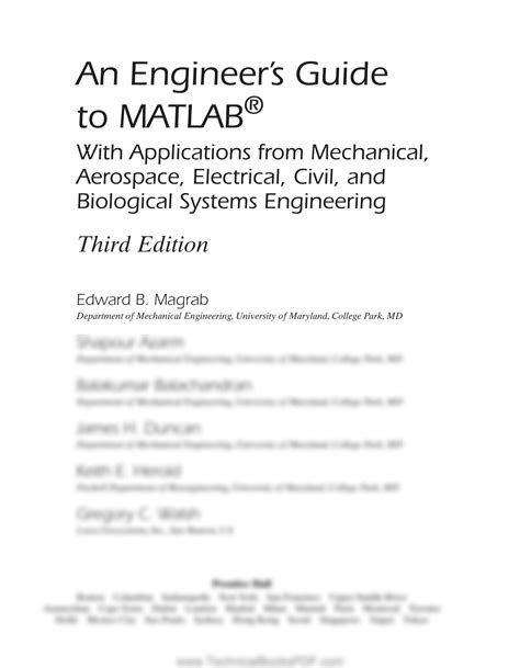 An Engineers Guide To Matlab 3rd Ed
