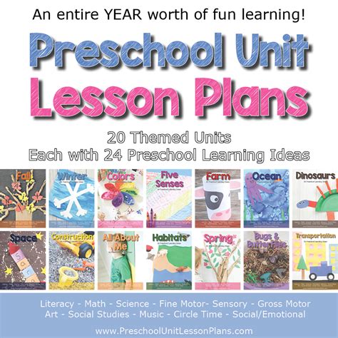 An Entire Year Of Preschool Lesson Plans Teaching Math Lesson Plan For Preschool - Math Lesson Plan For Preschool