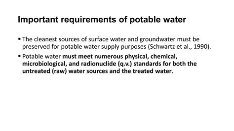 An Establishment Must Use Potable Water