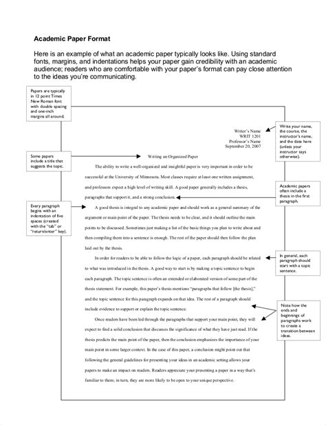 An Example Of Academic Writing
