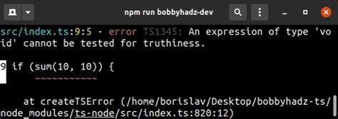An Expression Of Type Void Cannot Be Tested For Truthiness