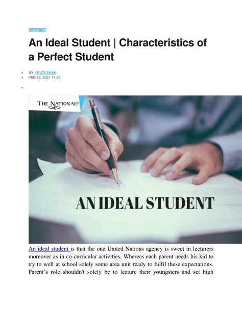 An Ideal Student