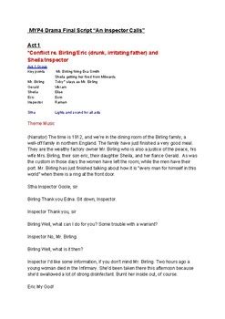 An Inspector Calls Script