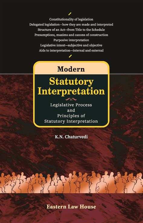 an introduction to statutory interpretation and the legislative process introduction to law series