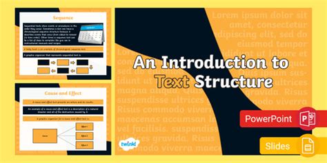 An Introduction To Text Structure Powerpoint Amp Google Text Structure Powerpoint 8th Grade - Text Structure Powerpoint 8th Grade