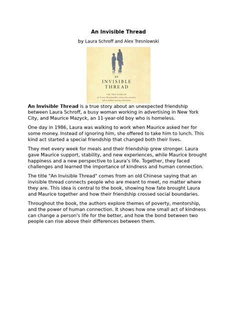 An Invisible Thread Pdf