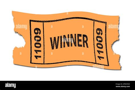 an orange ticket with the image of a man in white