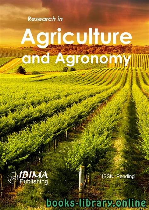 Download An Introduction To Agriculture And Agronomy 