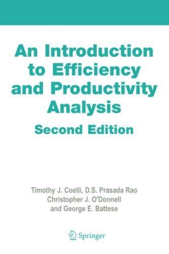 Full Download An Introduction To Efficiency And Productivity Analysis 