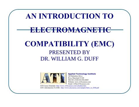 Read An Introduction To Electromagnetic Compatibility Emc 