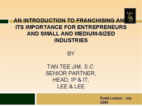 Read An Introduction To Franchising Baylan 