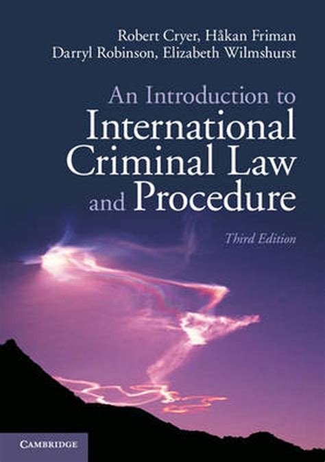 Read Online An Introduction To International Criminal Law And Procedure 