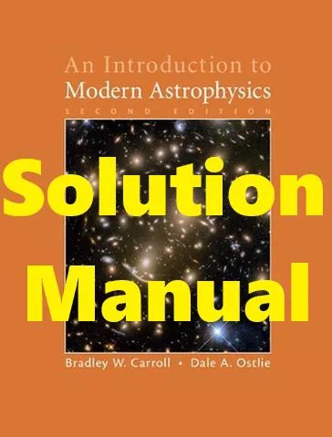 Read Online An Introduction To Modern Astrophysics Solutions Manual Download 