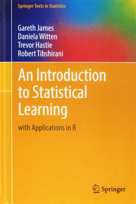 Download An Introduction To Statistical Learning With Applications In R Springer Texts In Statistics 