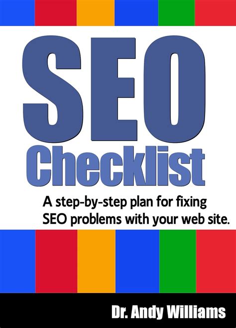 Read Online An Seo Checklist A Step By Step Plan For Fixing Seo Problems With Your Web Site Volume 2 Webmaster Series 