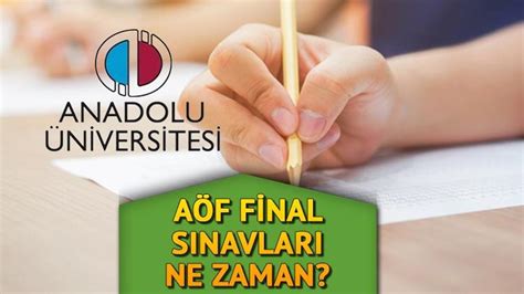 anadolu üniversitesi ikinci üniversite sınav takvimi 