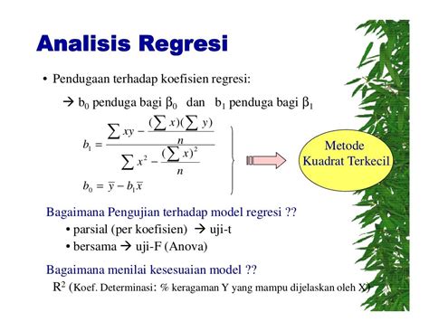 analisis regresi dan korelasi