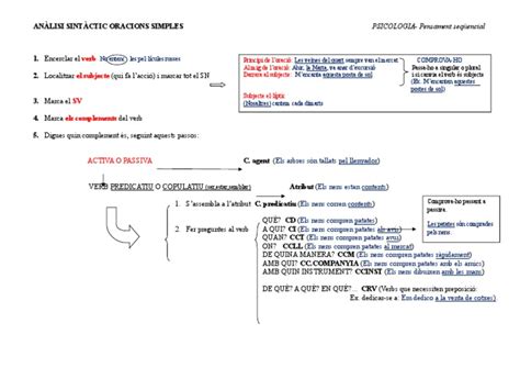 Analitzar Oracions Simples Esquema 5
