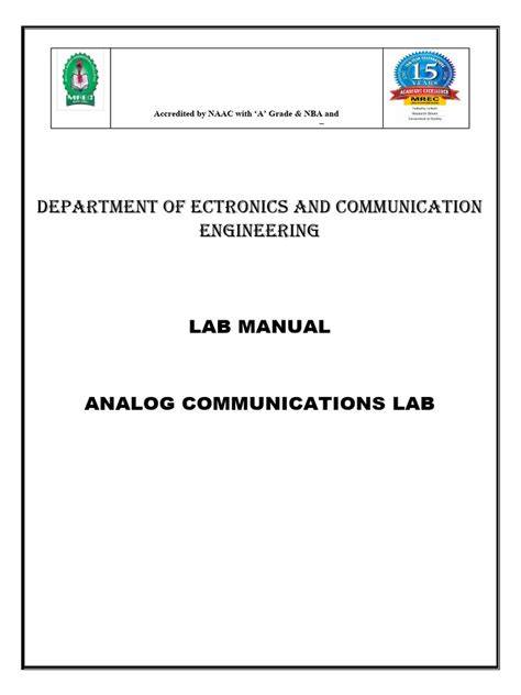 analog communication lab manual