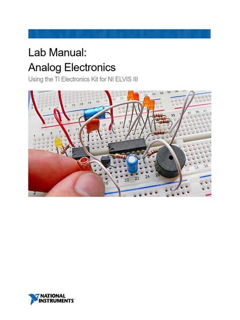 Analog Electronics Engineering Lab Manual 3rd Sem