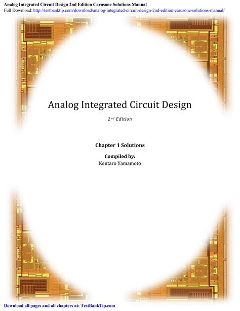 Read Online Analog Integrated Circuit Design 2Nd Edition Solutions 