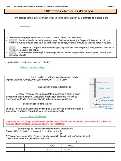 analyse chimique ma c thodes et techniques instru