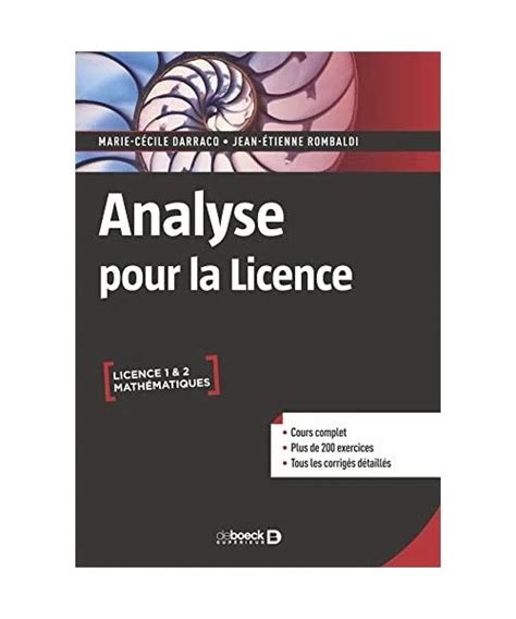 analyse licence exercices