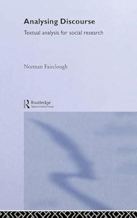 Read Analysing Discourse Textual Analysis For Social Research 