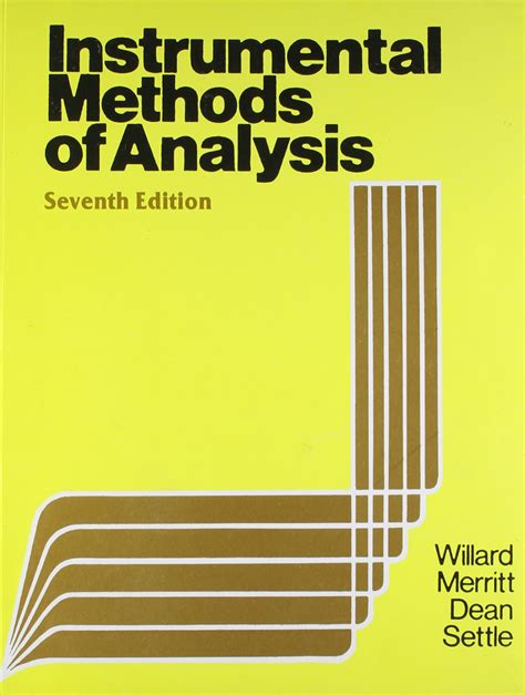 Analysis By Methods Of Willard Pdf Instrumental