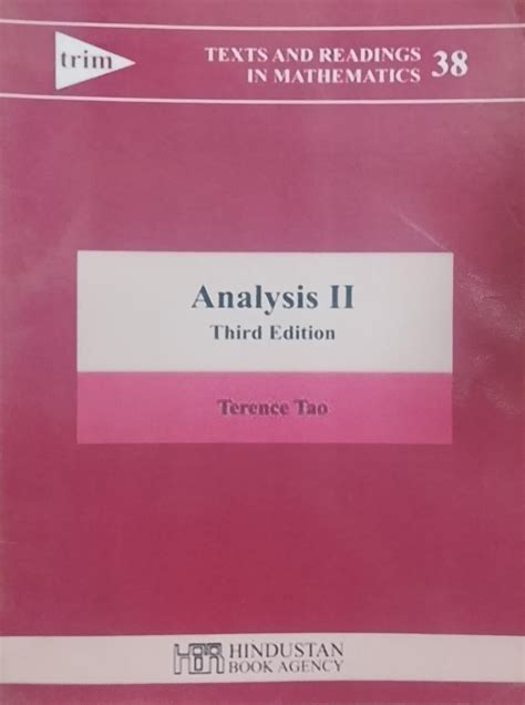 Analysis I Third Edition Terence Tao