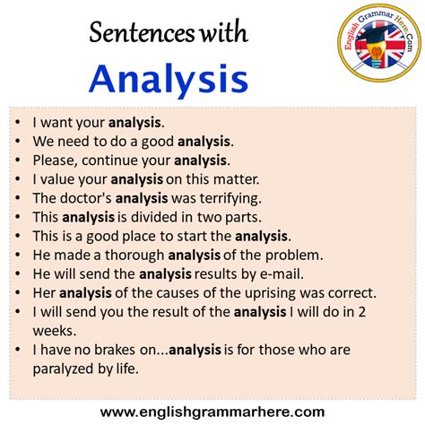 Analysis In A Sentence
