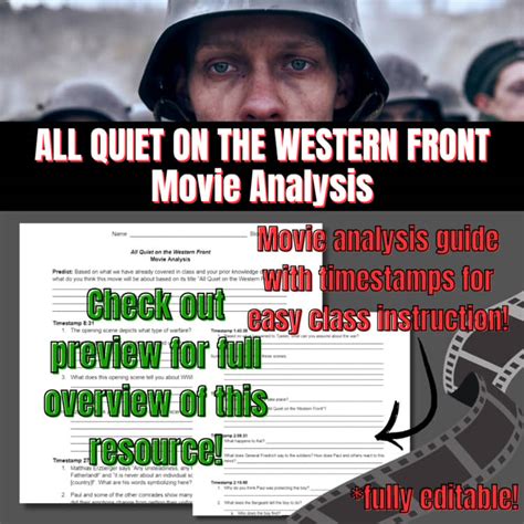 Analysis Of All Quiet On The Western Front