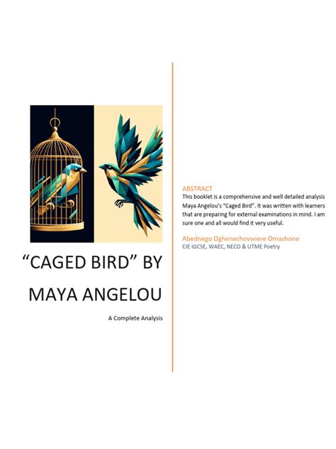 Analysis Of Caged Bird Maya Angelou