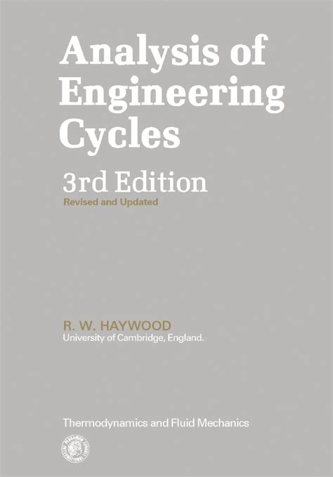 Analysis Of Engineering Cycles By R W Haywood