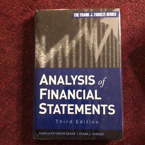 Analysis Of Financial Statements Frank J Fabozzi Series Pdf