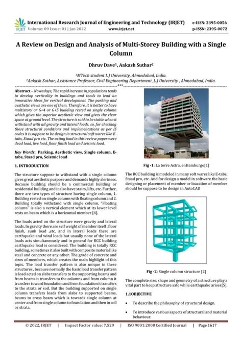Analysis Of Multi Storey Building In Staad Pro