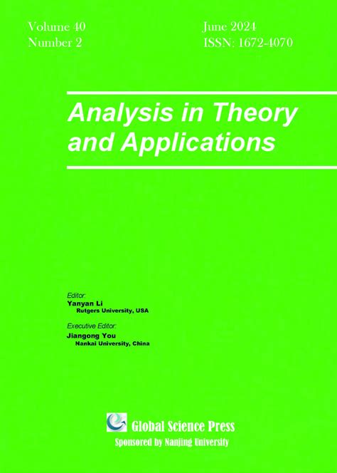 Read Online Analysis In Theory And Applications Journal 