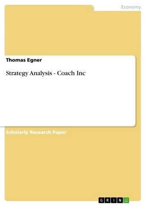 Read Online Analysis Of Coach Inc 