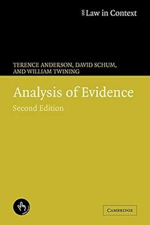 Download Analysis Of Evidence Law In Context 