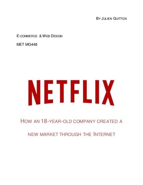 Download Analysis Of Netflix Case Study 