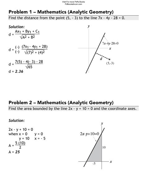 Analytic Geometry Problems With Solutions Circle