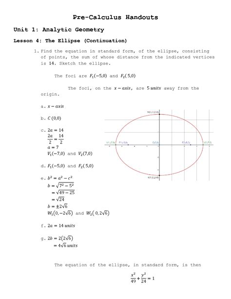 Full Download Analytic Geometry Ellipse Problems With Solution 