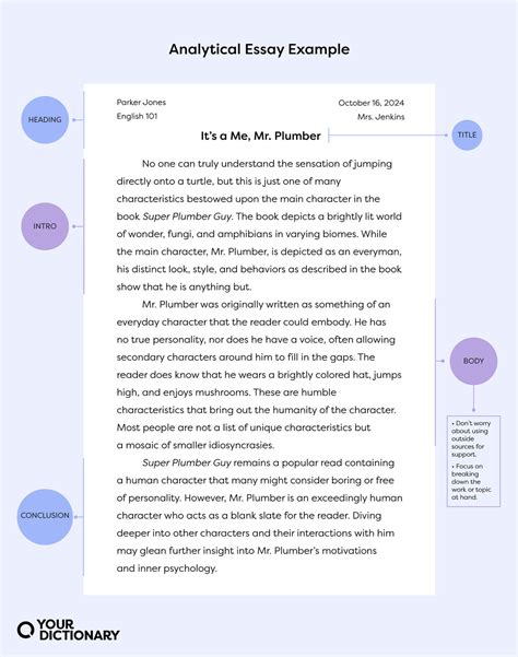 Analytical Essay Example