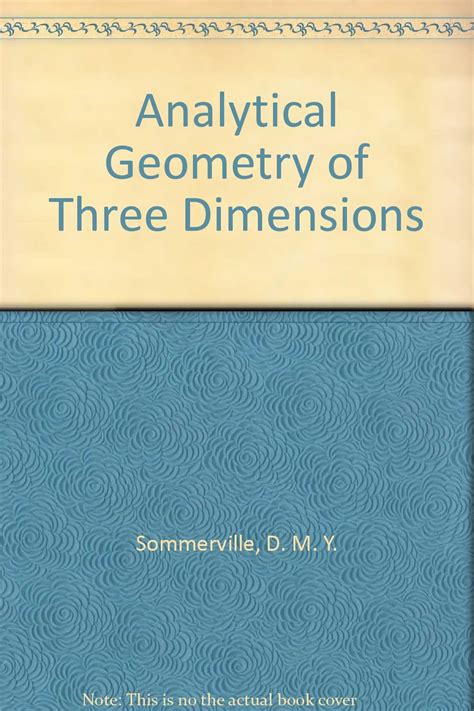 Analytical Geometry Of Three Dimensions William H Mccrea