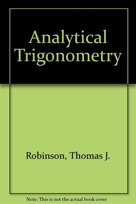 Analytical Trigonometry Books