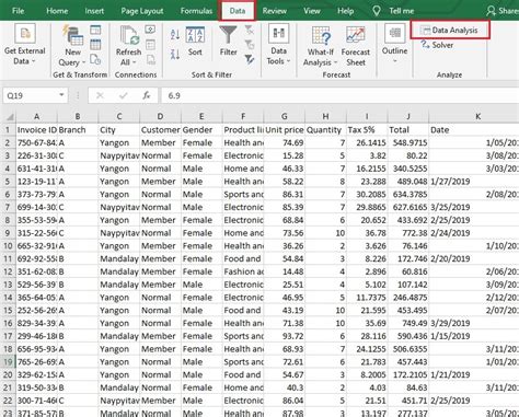 Analyzing Data Using Excel