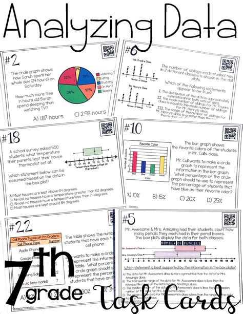 Analyzing Graphing And Displaying Data 7th Grade Math Data Worksheet For 7th Grade - Data Worksheet For 7th Grade