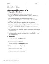 Full Download Analyzing Elements Of A Scientific Method Answers 